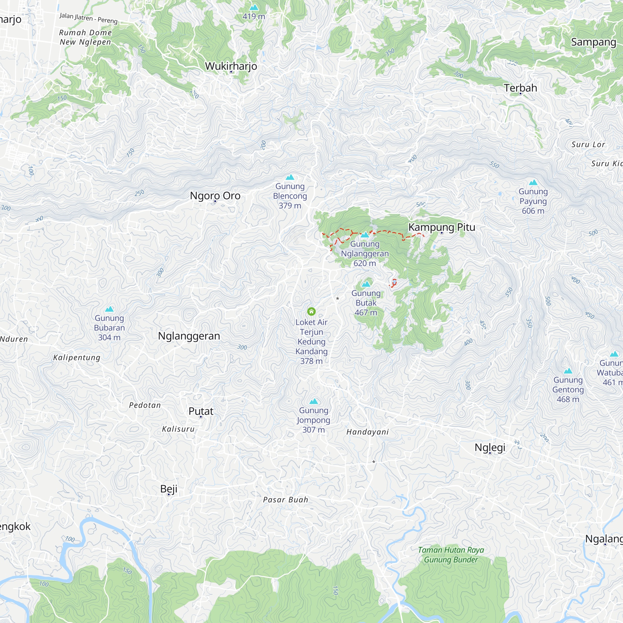 Loket Air Terjun Kedung Kandang map