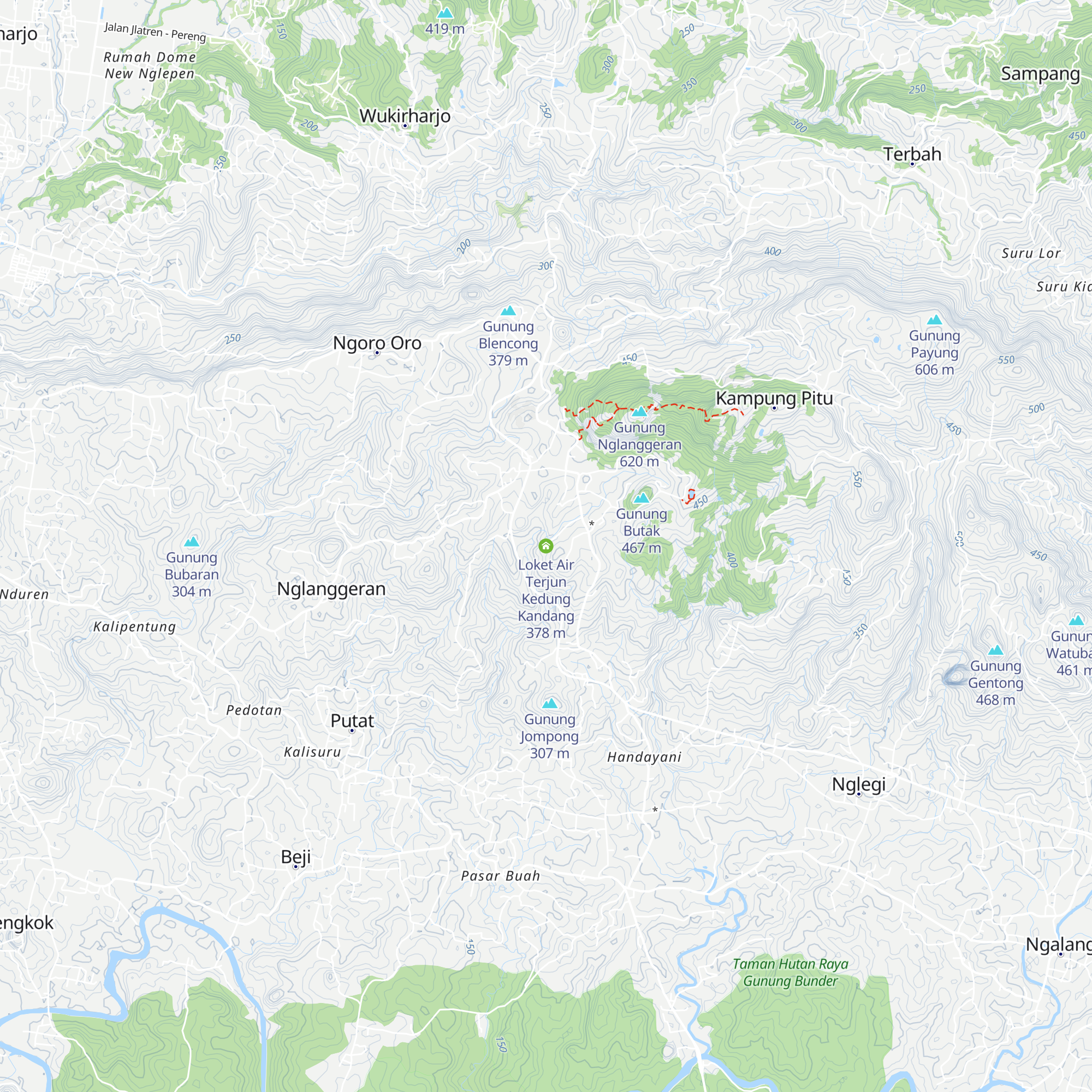 Loket Air Terjun Kedung Kandang map