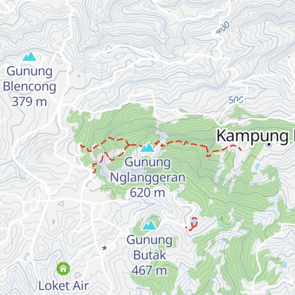 Map of Gunung Nglanggeran