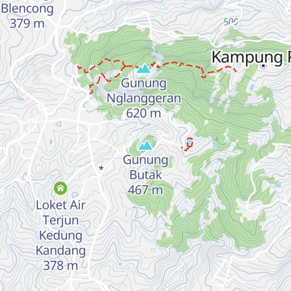 Map of Gunung Butak