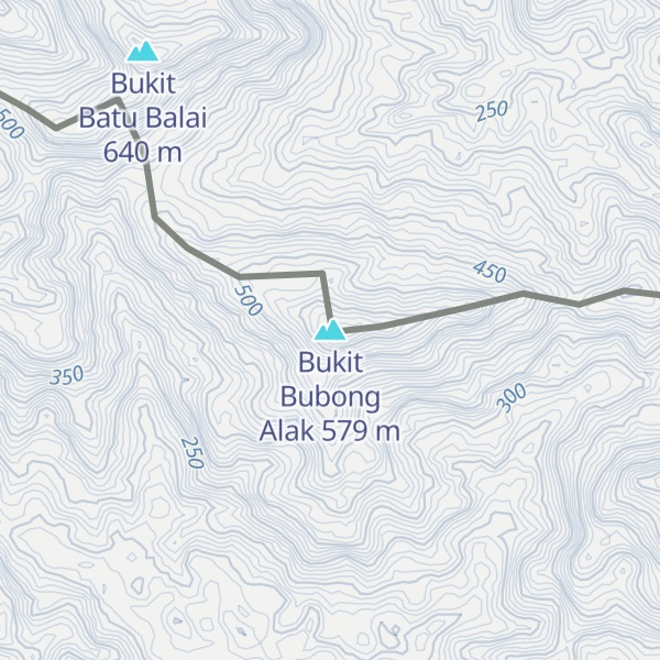 Map of Bukit Bubong Alak