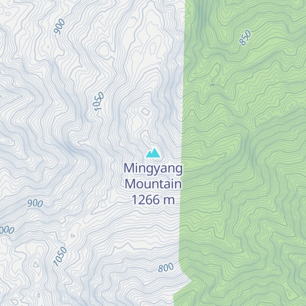 Map of Mingyang Mountain