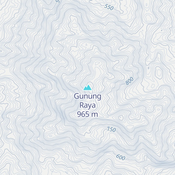 Map of Gunung Raya