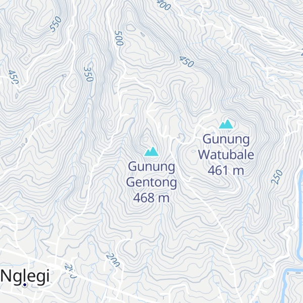 Map of Gunung Gentong