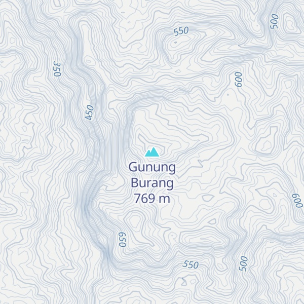 Map of Gunung Burang