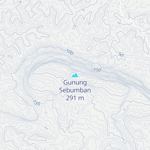 Map of Gunung Sebumban