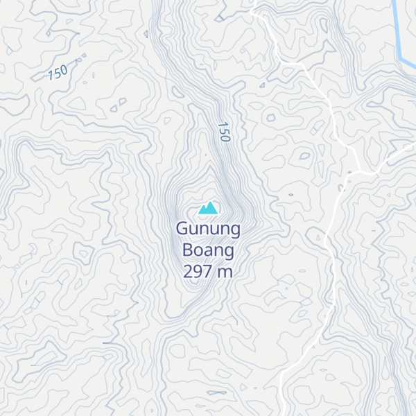 Map of Gunung Boang