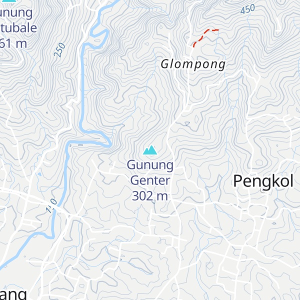 Map of Gunung Genter