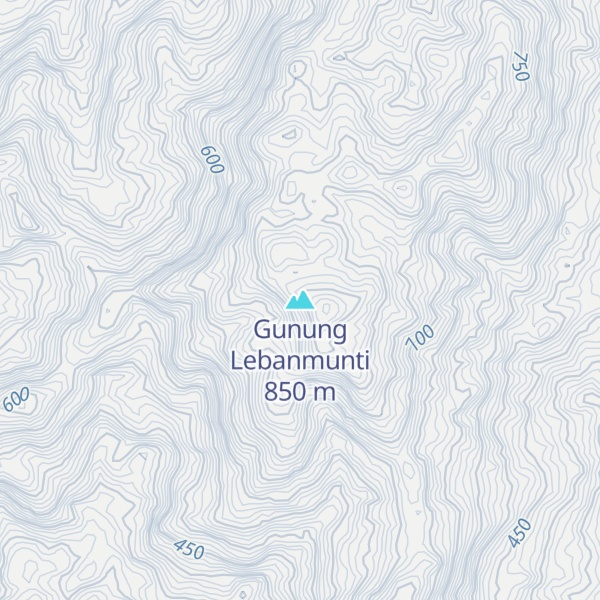 Map of Gunung Lebanmunti
