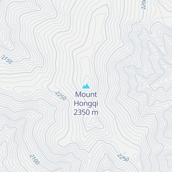 Map of Mount Hongqi