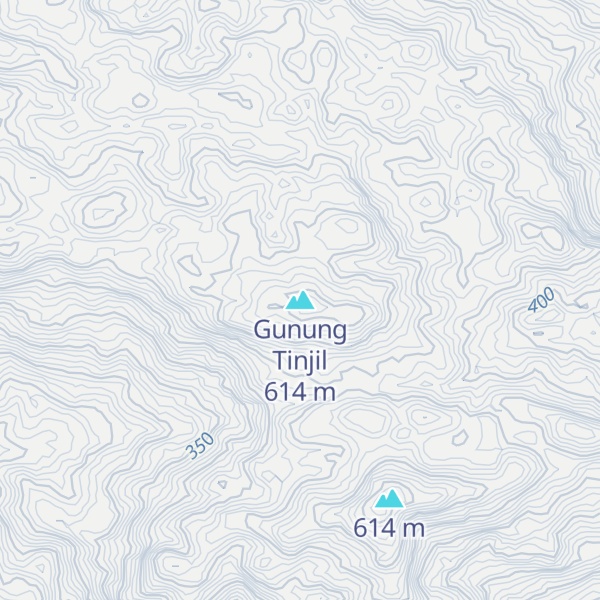 Map of Gunung Tinjil