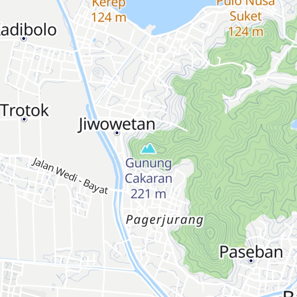 Map of Gunung Cakaran