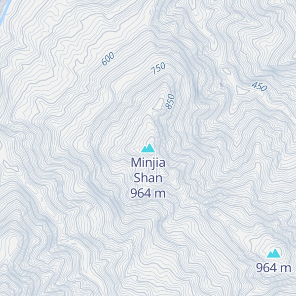 Map of Minjia Shan