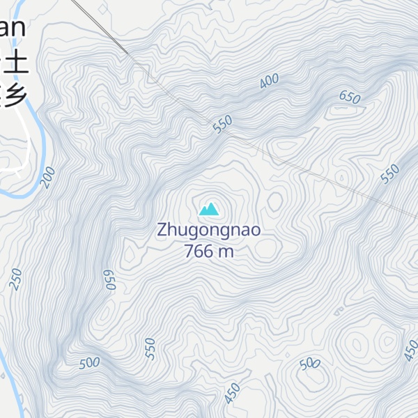 Map of Zhugongnao