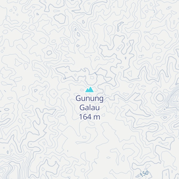 Map of Gunung Galau