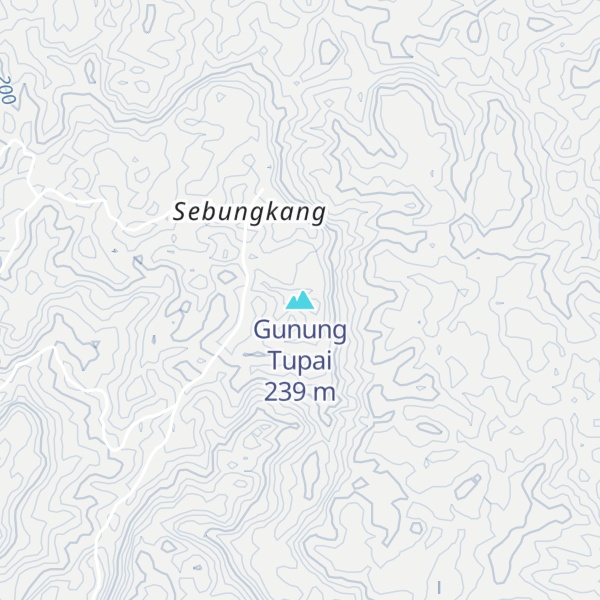Map of Gunung Tupai