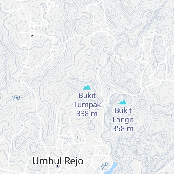 Map of Bukit Tumpak