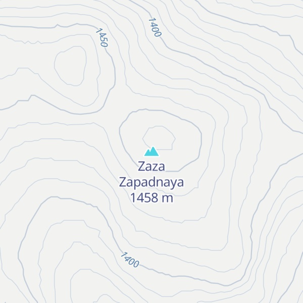 Map of Zaza Zapadnaya