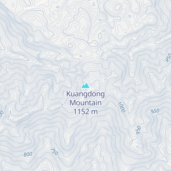 Map of Kuangdong Mountain