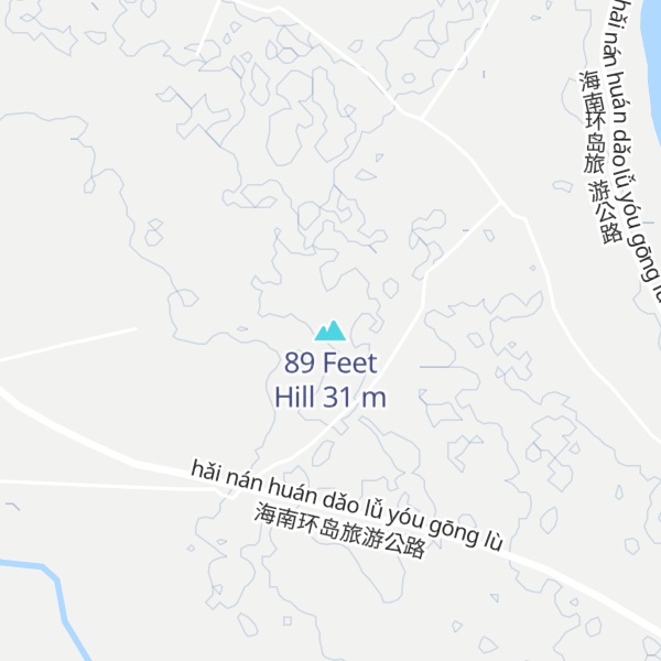 Map of 89 Feet Hill