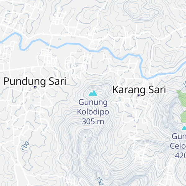 Map of Gunung Kolodipo