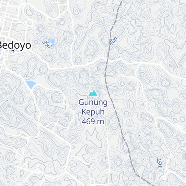 Map of Gunung Kepuh