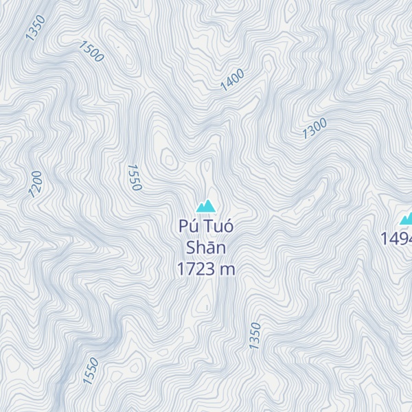 Map of Pú Tuó Shān