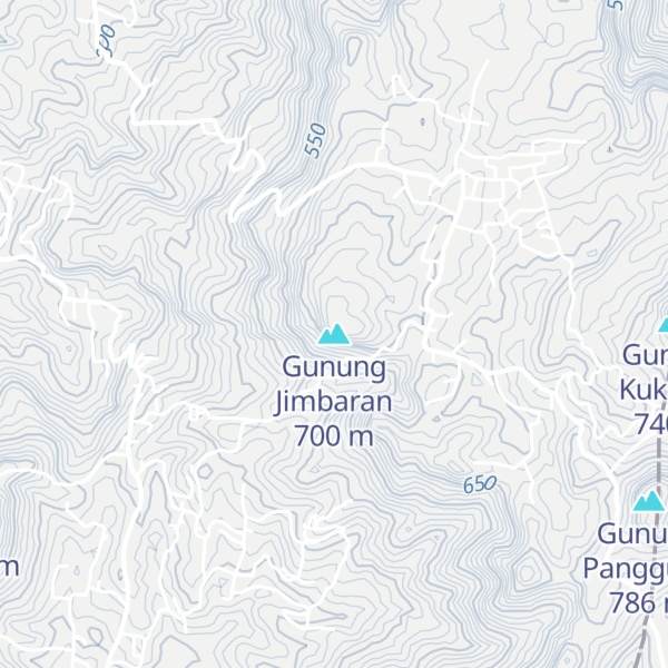 Map of Gunung Jimbaran