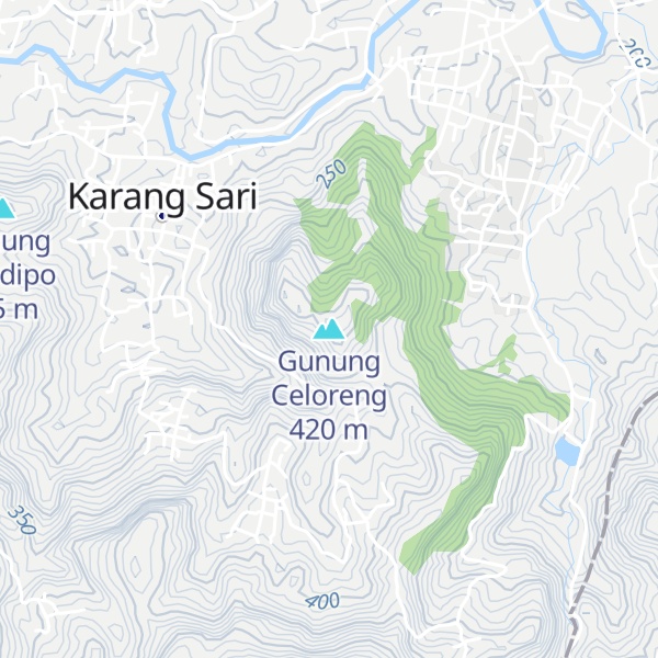 Map of Gunung Celoreng