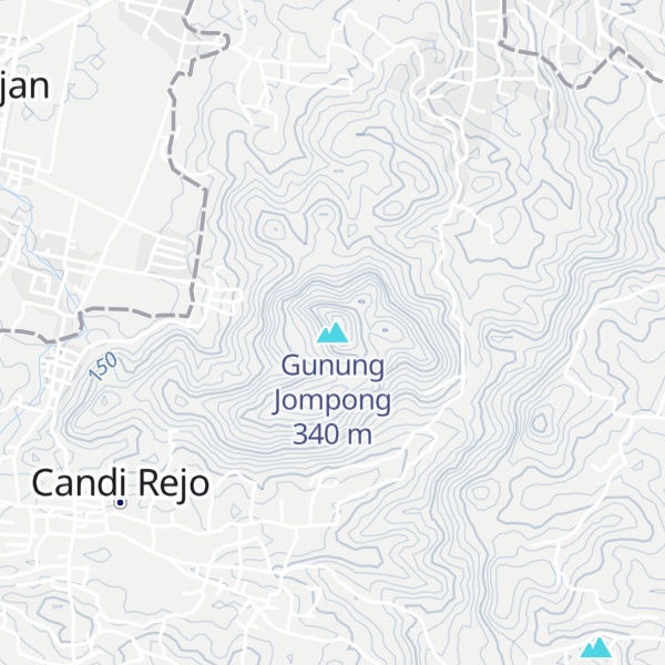Map of Gunung Jompong