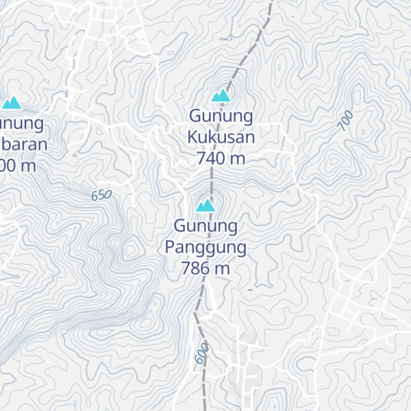 Map of Gunung Panggung