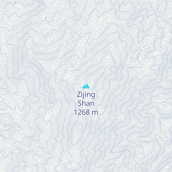 Map of Zijing Shan