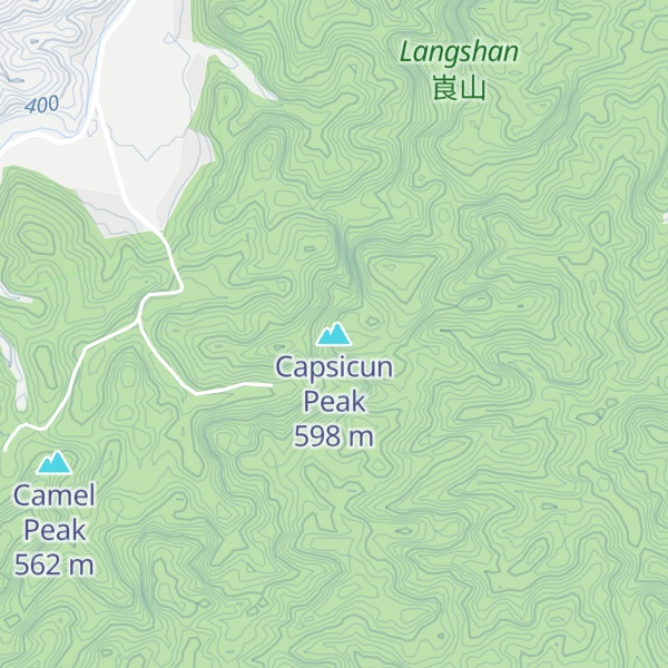 Map of Capsicun Peak