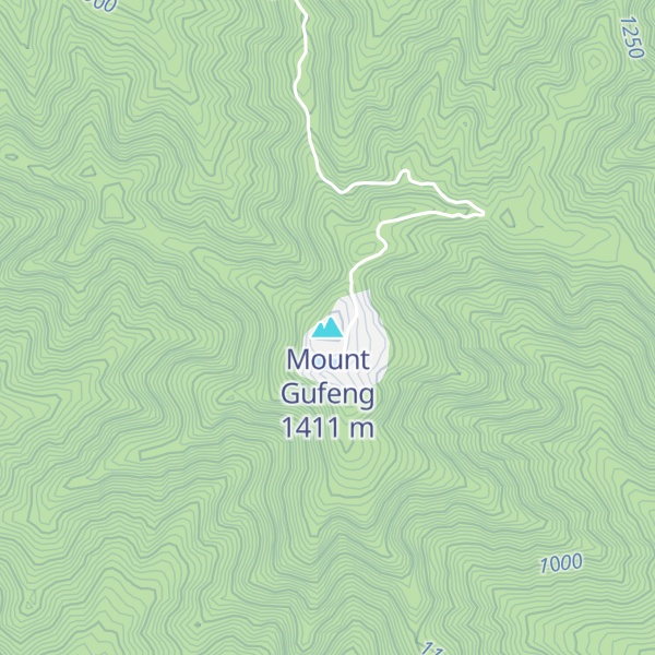 Map of Mount Gufeng