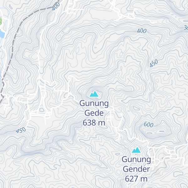 Map of Gunung Gede
