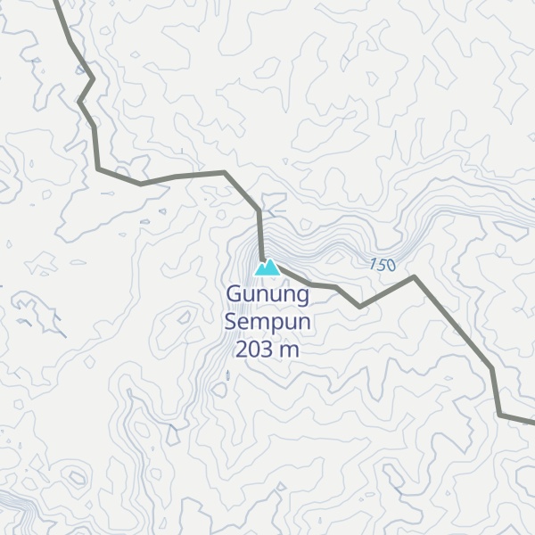 Map of Gunung Sempun