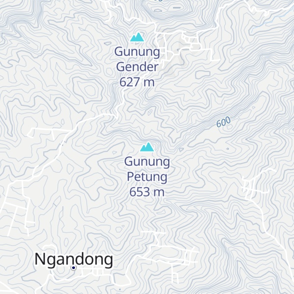 Map of Gunung Petung