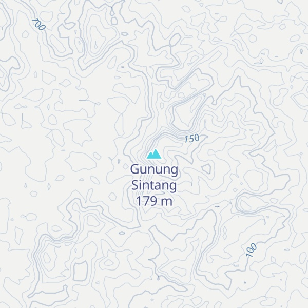 Map of Gunung Sintang
