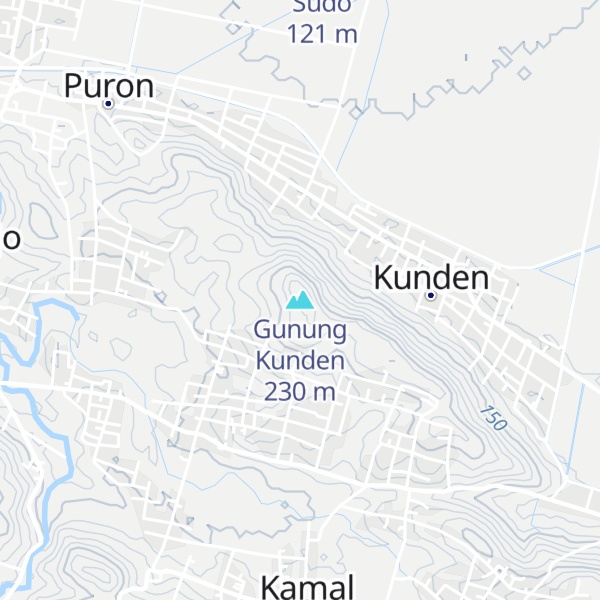 Map of Gunung Kunden