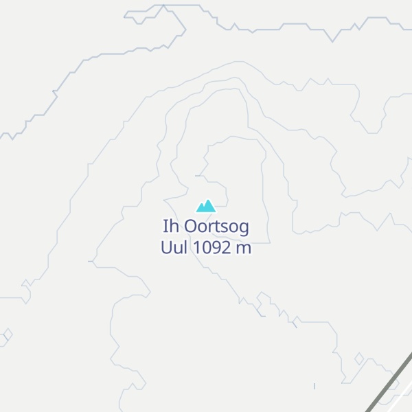 Map of Ih Oortsog Uul