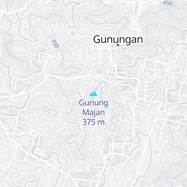 Map of Gunung Majan