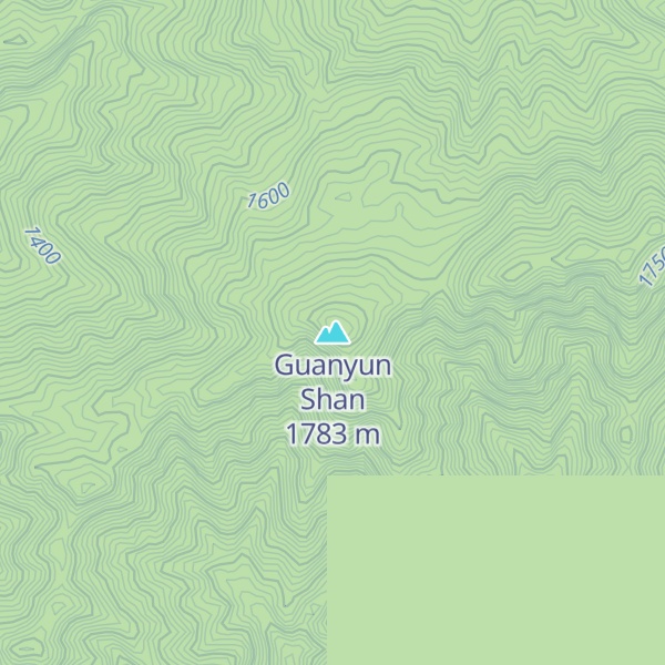 Map of Guanyun Shan