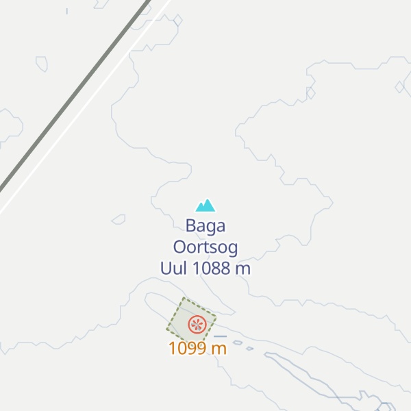 Map of Baga Oortsog Uul