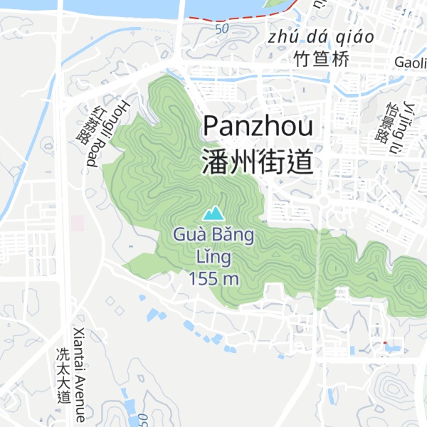 Map of Guà Bǎng Lǐng
