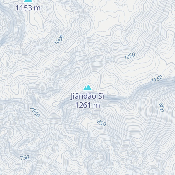 Map of Jiǎndāo Sì