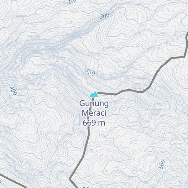Map of Gunung Meraci
