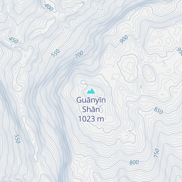 Map of Guānyīn Shān