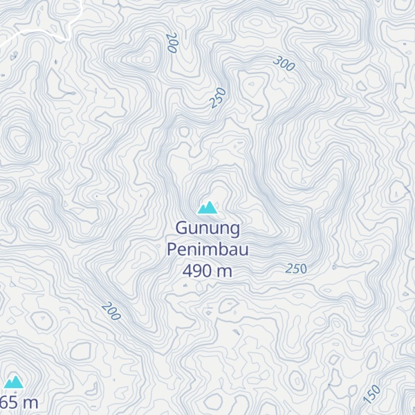 Map of Gunung Penimbau