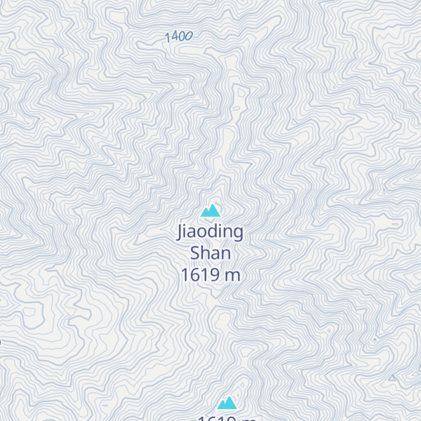 Map of Jiaoding Shan