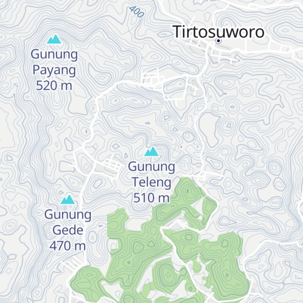 Map of Gunung Teleng